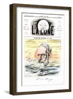 Victor Hugo, French Poet, Dramatist and Novelist, 1867-Andre Gill-Framed Giclee Print