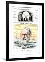 Victor Hugo, French Poet, Dramatist and Novelist, 1867-Andre Gill-Framed Giclee Print