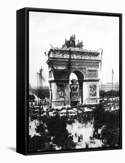 Victor Hugo's Funeral-null-Framed Stretched Canvas