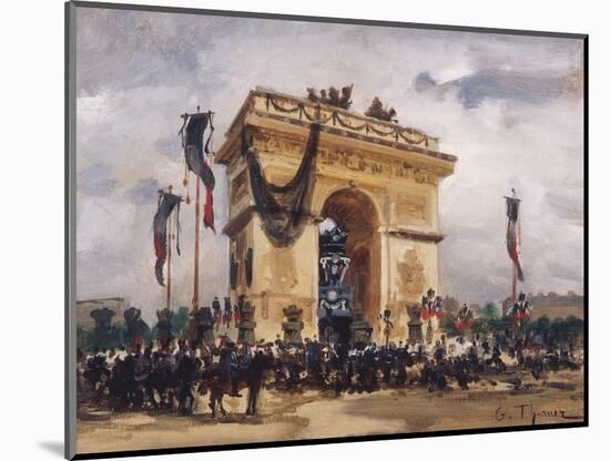 Victor Hugo's Funeral-Gabriel Thurner-Mounted Giclee Print