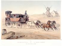Break de chasse, depart des chasseurs-Victor-Jean Adam-Mounted Giclee Print