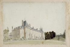 Recueil de 21 vues de Paris et de ses environs : "château de Saint-Leu. Façade sur cour avec-Victor-Jean Nicolle-Giclee Print