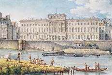 View of the Hotel Des Monnaies at the Confluence of the Two Branches of the Seine-Victor Jean Nicolle-Mounted Giclee Print