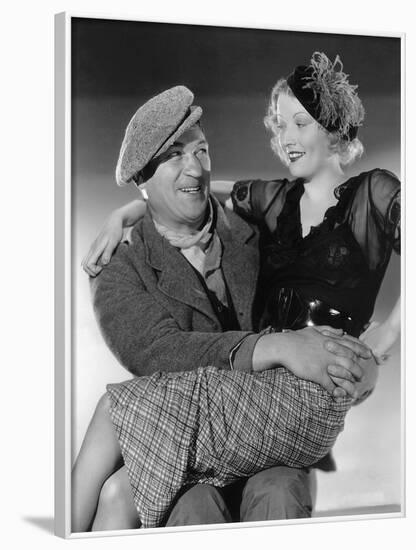 Victor McLaglen and Margot Grahame. THE INFORMER, 1935 directed by JOHN FORD (b/w photo)-null-Framed Photo