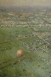 General View of Paris from a Hot-Air Balloon, 1855-Victor Navlet-Giclee Print