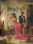 A Local Scene, 1888-Victor Patricio Landaluce-Stretched Canvas