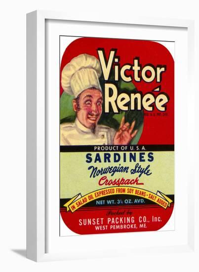 Victor Renée Sardines-null-Framed Giclee Print