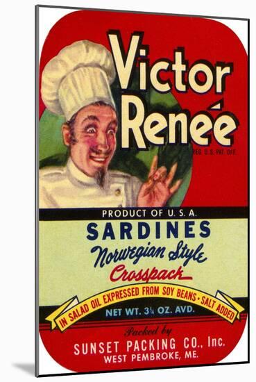 Victor Renée Sardines-null-Mounted Giclee Print