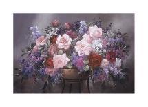 Daisies and Delphiniums-Victor Santos-Mounted Giclee Print