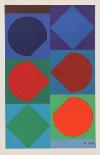 Squares-Victor Vasarely-Stretched Canvas