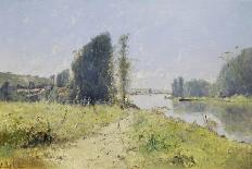 The Banks of the Yonne River, France-Victor Viollet-Le-Duc-Giclee Print