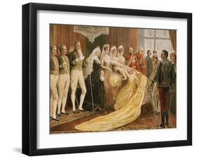 Victoria, 1819-1901 Queen of England, at 1887 Reception for her Jubilee-null-Framed Giclee Print