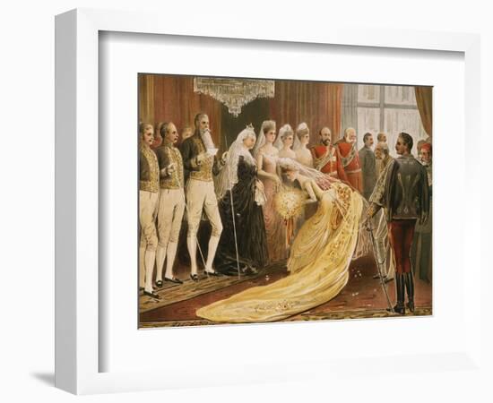 Victoria, 1819-1901 Queen of England, at 1887 Reception for her Jubilee-null-Framed Giclee Print