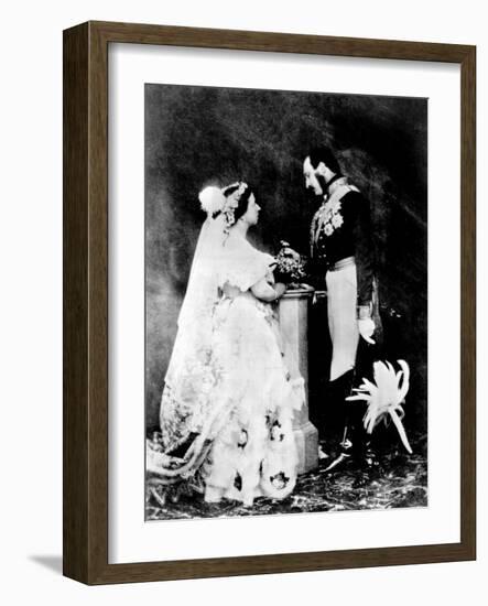 Victoria and Albert, 1854-null-Framed Photographic Print