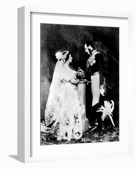 Victoria and Albert, 1854-null-Framed Photographic Print