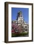 Victoria and Albert Museum with Cherry Blossom Trees-Stuart Black-Framed Photographic Print