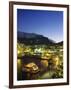 Victoria and Albert Waterfront with Table Mountain Behind, Cape Town, South Africa-Fraser Hall-Framed Photographic Print