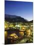 Victoria and Albert Waterfront with Table Mountain Behind, Cape Town, South Africa-Fraser Hall-Mounted Photographic Print