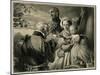 Victoria and Albert with Duke of Wellington and their Son-null-Mounted Art Print