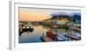 Victoria and Alfred Waterfront and harbor at sunset, Cape Town, South Africa, Africa-G&M Therin-Weise-Framed Photographic Print