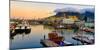 Victoria and Alfred Waterfront and harbor at sunset, Cape Town, South Africa, Africa-G&M Therin-Weise-Mounted Photographic Print