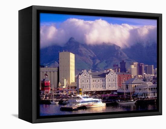 Victoria and Alfred Waterfront, Cape Town, South Africa-Walter Bibikow-Framed Stretched Canvas
