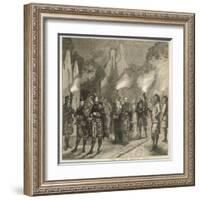 Victoria and Edward at the Gillies' Ball, Abergeldie Castle-null-Framed Art Print