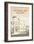 Victoria Art Gallery - Dave Thompson Contemporary Travel Print-Dave Thompson-Framed Art Print