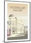 Victoria Art Gallery - Dave Thompson Contemporary Travel Print-Dave Thompson-Mounted Giclee Print