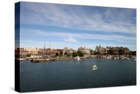 Victoria Bc Inner Harbour City Skyline-jpldesigns-Stretched Canvas