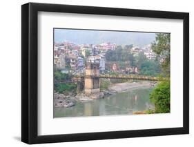 Victoria Bridge across Beas River, Mandi, Himachal Pradesh, India, Asia-Bhaskar Krishnamurthy-Framed Photographic Print