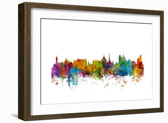 Victoria Canada Skyline-Michael Tompsett-Framed Art Print