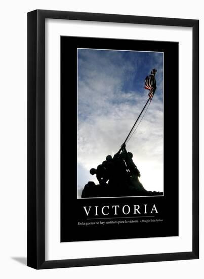 Victoria. Cita Inspiradora Y Póster Motivacional-null-Framed Photographic Print