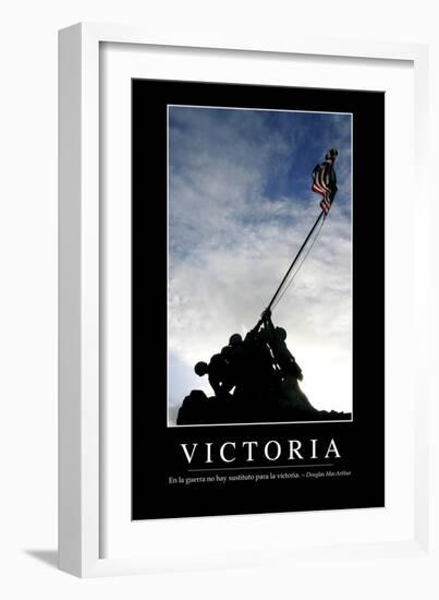 Victoria. Cita Inspiradora Y Póster Motivacional-null-Framed Photographic Print