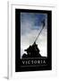 Victoria. Cita Inspiradora Y Póster Motivacional-null-Framed Photographic Print