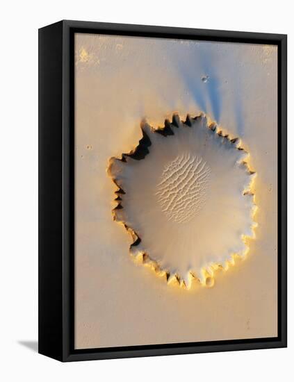 Victoria Crater, Mars, MRO Image-null-Framed Stretched Canvas