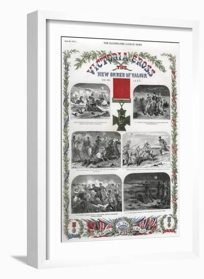 Victoria Cross, British Award for Gallantry, 1857-null-Framed Giclee Print