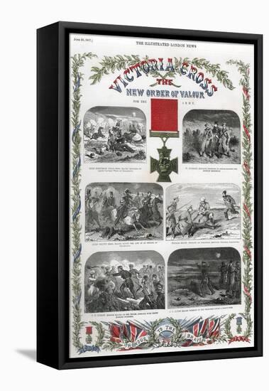 Victoria Cross, British Award for Gallantry, 1857-null-Framed Stretched Canvas