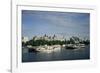 Victoria Embankment and the River Thames, London, England, United Kingdom-Charles Bowman-Framed Photographic Print