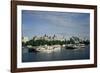 Victoria Embankment and the River Thames, London, England, United Kingdom-Charles Bowman-Framed Photographic Print