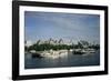 Victoria Embankment and the River Thames, London, England, United Kingdom-Charles Bowman-Framed Photographic Print