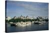 Victoria Embankment and the River Thames, London, England, United Kingdom-Charles Bowman-Stretched Canvas