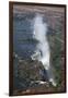 Victoria Falls, aerial view, UNESCO World Heritage Site, Zimbabwe, Africa-Ann and Steve Toon-Framed Photographic Print