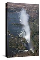 Victoria Falls, aerial view, UNESCO World Heritage Site, Zimbabwe, Africa-Ann and Steve Toon-Stretched Canvas