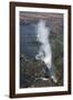 Victoria Falls, aerial view, UNESCO World Heritage Site, Zimbabwe, Africa-Ann and Steve Toon-Framed Photographic Print