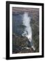 Victoria Falls, aerial view, UNESCO World Heritage Site, Zimbabwe, Africa-Ann and Steve Toon-Framed Photographic Print