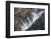 Victoria Falls, aerial view, UNESCO World Heritage Site, Zimbabwe, Africa-Ann and Steve Toon-Framed Photographic Print