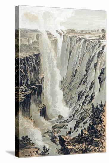 Victoria Falls, Africa, Viewed from the East, 1866-null-Stretched Canvas