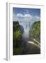 Victoria Falls and Zambezi River, Zimbabwe/Zambia border, Africa-David Wall-Framed Photographic Print