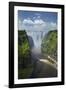 Victoria Falls and Zambezi River, Zimbabwe/Zambia border, Africa-David Wall-Framed Photographic Print